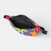 オレンジとピンクのフローラシェイプイラストレーション ファニーパック (見開き)