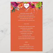 オレンジとピンクのローズメニュー (正面)