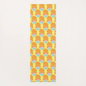 オレンジとピンクの春の花 ヨガマット (裏面)