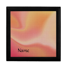 オレンジとピンクの渦巻き形箱