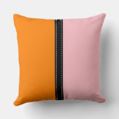 オレンジとピンクの無地の色の背景 クッション (裏面)