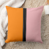 オレンジとピンクの無地の色の背景 クッション (ブランケット)