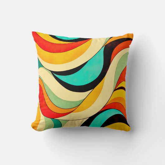 オレンジとフレンドのカラーブレンド クッション (正面)