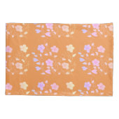 オレンジとフローラ 枕カバー (裏面)