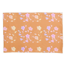 オレンジとフローラ 枕カバー