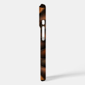 オレンジとブラウンの抽象芸術らせん状秋のAyr Case-Mate iPhoneケース (裏面 / 左)