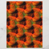 オレンジとブラウンの抽象芸術アートパターンスクラップブック (正面)