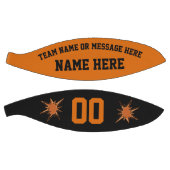 オレンジとブラックのカスタムバスケットボールフルサイズ、ミニ バスケットボール (パネル)