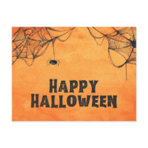 オレンジとブラックのハッピーハローウィン