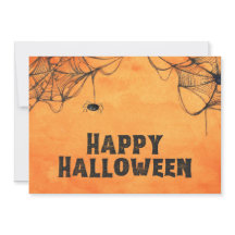 オレンジとブラックのハッピー ハロウィン