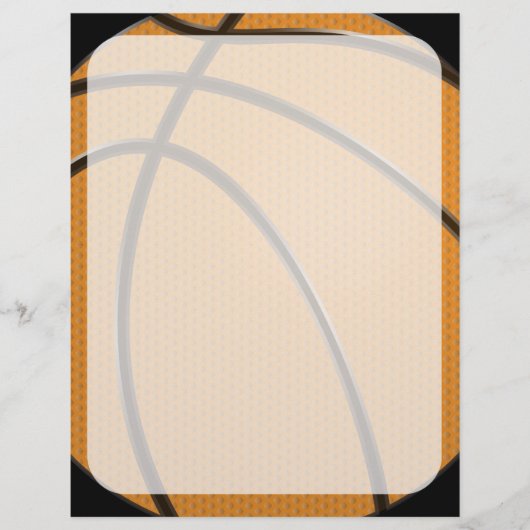 オレンジとブラックのバスケットボールデザイン (正面)