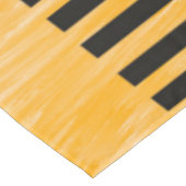 オレンジとブラックのミッドセンチュリーモダンアート テーブルクロス (アングル)