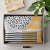 オレンジとブラックの中世モダン紀美術  薄葉紙 (ギフト)