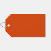 オレンジとブラックの卒業キャップパーティーの好意 ギフトタグ (裏面横)