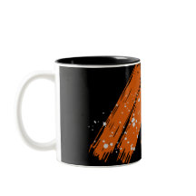 オレンジとブラックの秋ハロウィーンをテーマにした