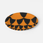 オレンジとブラックはかりで測 ペーパープレート (アングル)