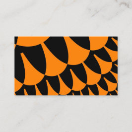 オレンジとブラックはかりで測 名刺