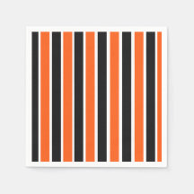 オレンジとブラックストライプの可愛いハロウィーン