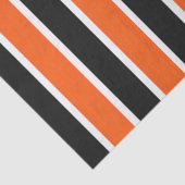 オレンジとブラックストライプの可愛いハロウィーン 薄葉紙 (詳細)