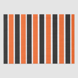 オレンジとブラックストライプの可愛いハロウィーン 薄葉紙