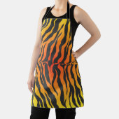 オレンジとブラックタイガーのストライプ エプロン (インサイチュ)