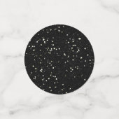 オレンジとブラックハロウィーンフェイクグリッター コンフェッティ (スモール正面)