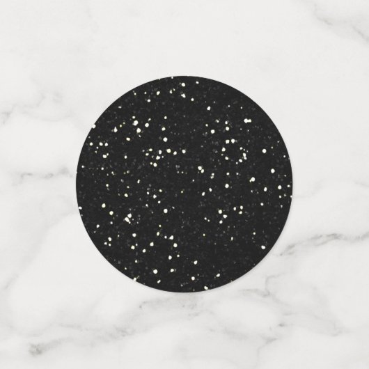 オレンジとブラックハロウィーンフェイクグリッター コンフェッティ (スモール正面)