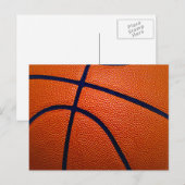 オレンジとブラックバスケットボール ポストカード (正面/裏面)
