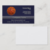 オレンジとブラックバスケットボール 名刺 (正面/裏面)