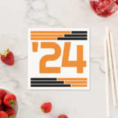 オレンジとブラックバークラス'24グラードパーティー スタンダードカクテルナプキン (インサイチュ)