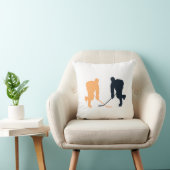 オレンジとブラックホッケー クッション (椅子)