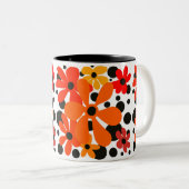 オレンジとブラックマグカップ ツートーンマグカップ (正面右)