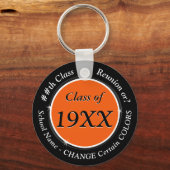 オレンジとブラック安いクラス懇親会キーホルダー キーホルダー (裏面)