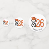 オレンジとブラック2025卒業 コンフェッティ (正面)