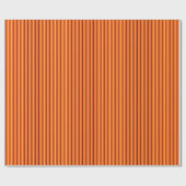 オレンジとブラック&イエローのストライプ ラッピングペーパー (フラット)