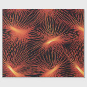 オレンジとブラック ラッピングペーパー (フラット)