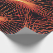 オレンジとブラック ラッピングペーパー (角)