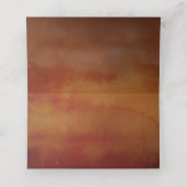 オレンジとブルゴーニュ赤秋結婚の花 プレイスカード (内部開封)