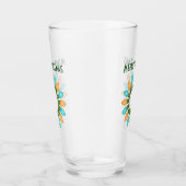 オレンジとブルーのクリスマスライトサークル タンブラーグラス (右)