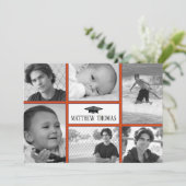 オレンジとブルーのグラデーション招待状、マット5" x 7" 招待状 (スタンド正面)