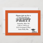 オレンジとブルーのグラデーション招待状、マット5" x 7" 招待状 (裏面)