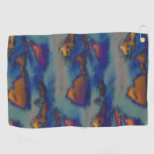 オレンジとブルーのステンドグラスとスクラッチ効果のミックス