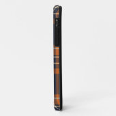 オレンジとブルーのチェック柄iPhoneケース Case-Mate iPhoneケース (裏面/左)