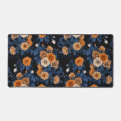 オレンジとブルーのバラに隠れている デスクマット (正面)