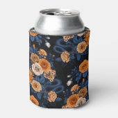 オレンジとブルーのバラに隠れている 缶クーラー (缶正面)