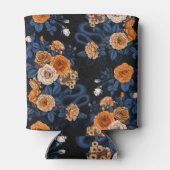 オレンジとブルーのバラに隠れている 缶クーラー (裏面)