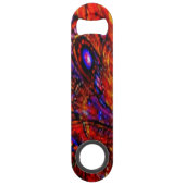 オレンジとブルーのボトルオープナー スピード栓抜き (正面)