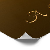 オレンジとブルーの砂漠から旅が始まる ポスター (角)