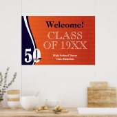 オレンジとブルーの50年間クラス懇親会 ポスター (キッチン)
