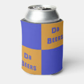 オレンジとブルーの「ダビール」ベバレッジクーラーホルダー 缶クーラー (缶裏面)